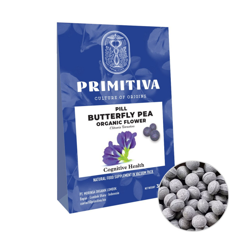 Butterfly Pea Flower - Primitiva Pills (45g) Butterfly Pea Flower - Primitiva Pills (45g)